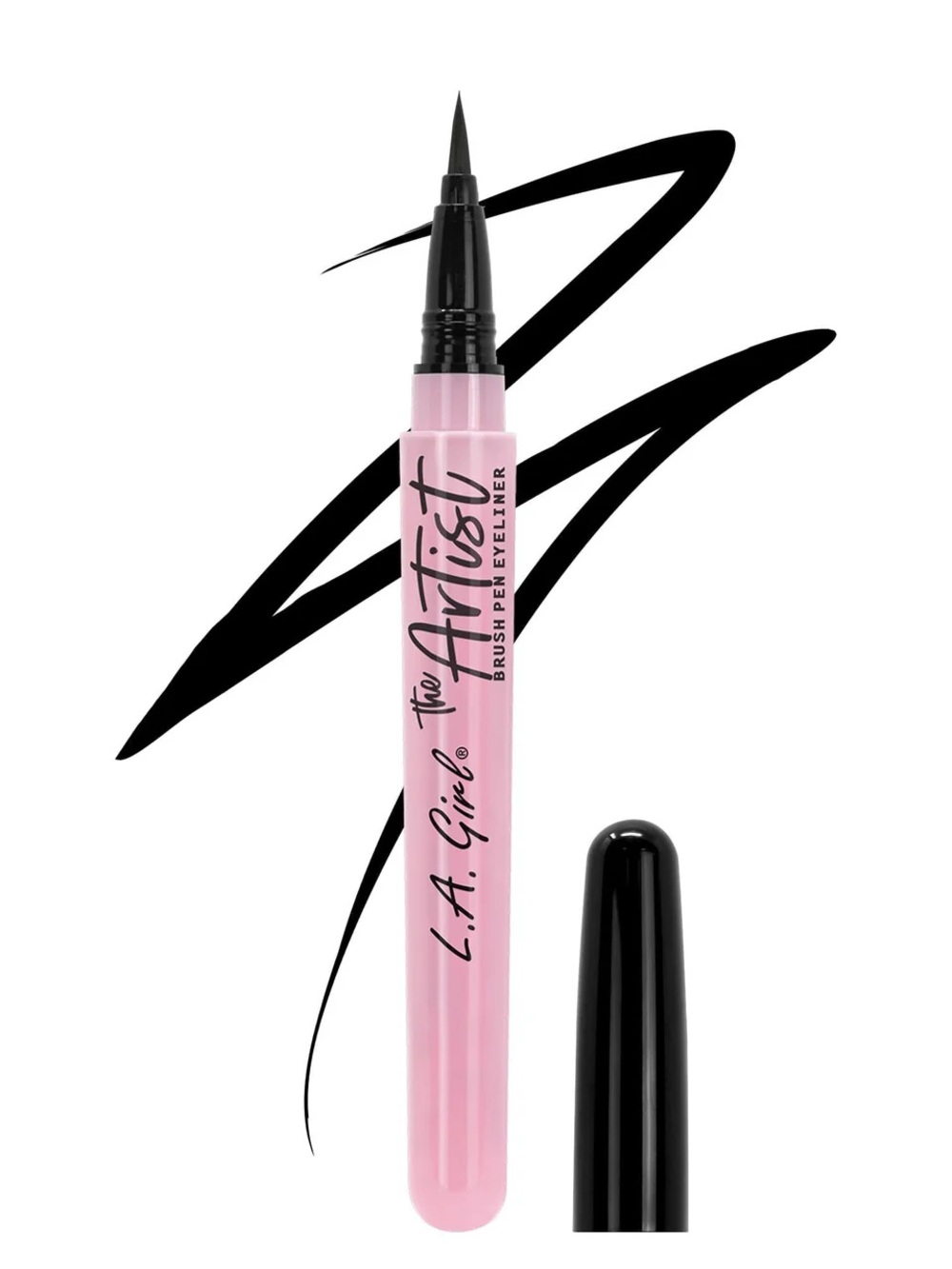 L.A. Girl The Artist Brush Pen Eyeliner - Inky Black, NEW